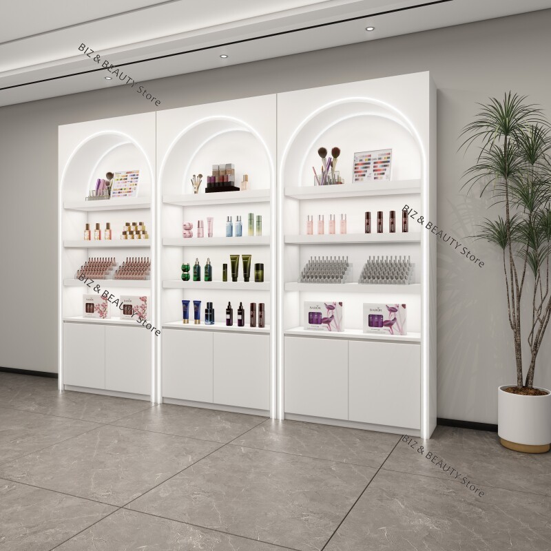 Office Furniture Images - Custom Luxury Beauty Salon Display Cabinet