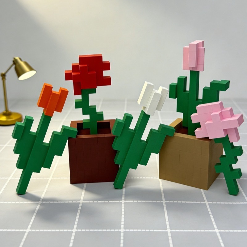 Office Furniture Used - 3D Printing Unique Flower Decorations, Pixel