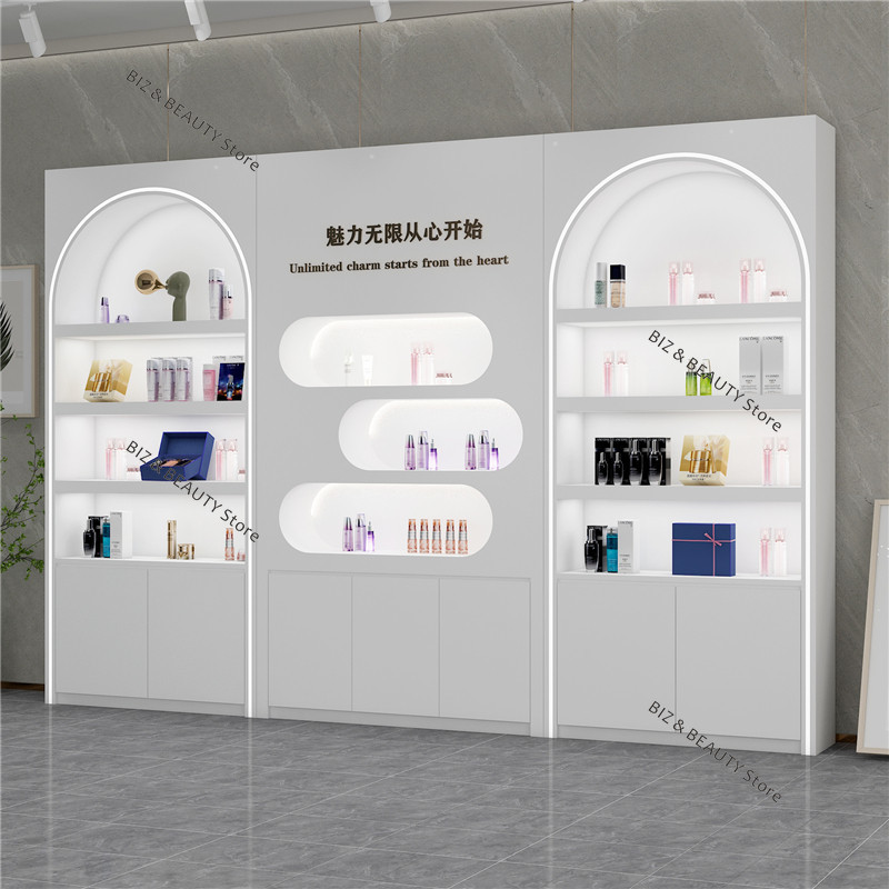 Office Furniture Images - Custom High Gloss Lacquer Cosmetic Display