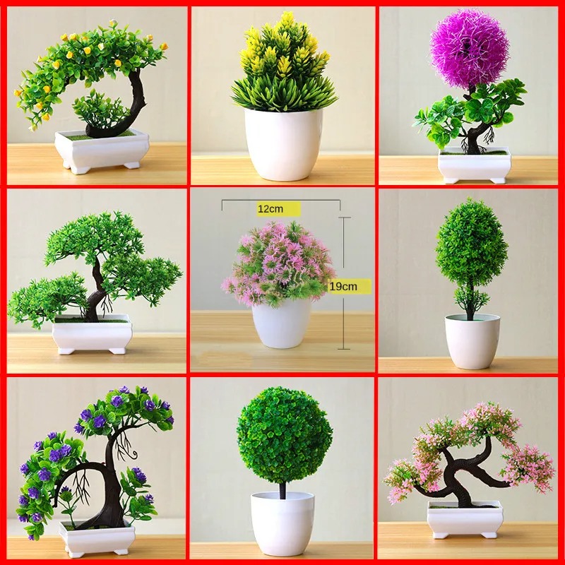 Office Furniture Used - Artificial Small Tree Potted Plant Fake