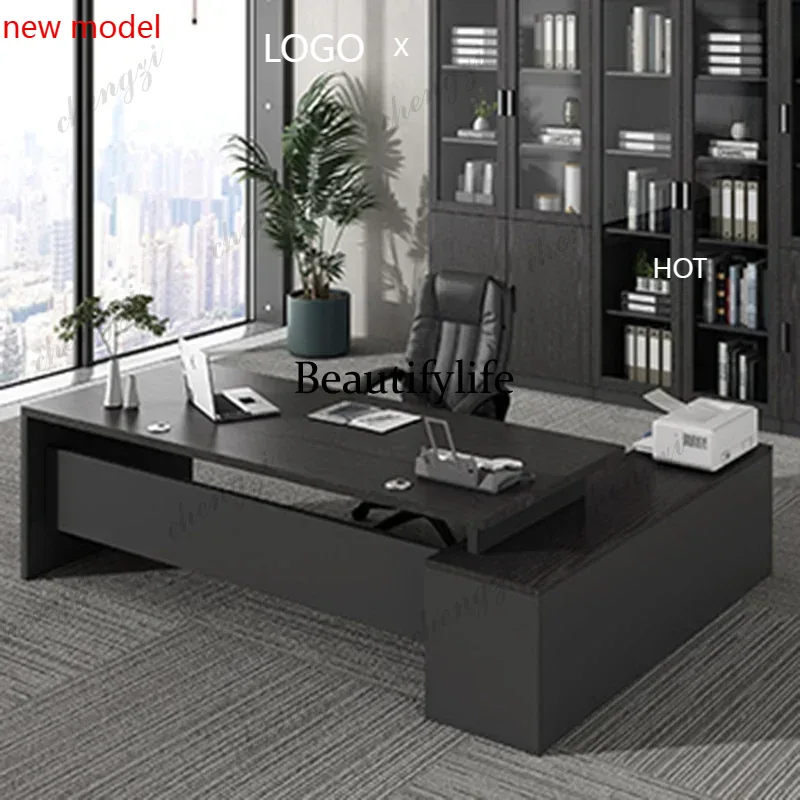 Office Furniture Services - A74Minimalist Office Table Desk Organizer Side