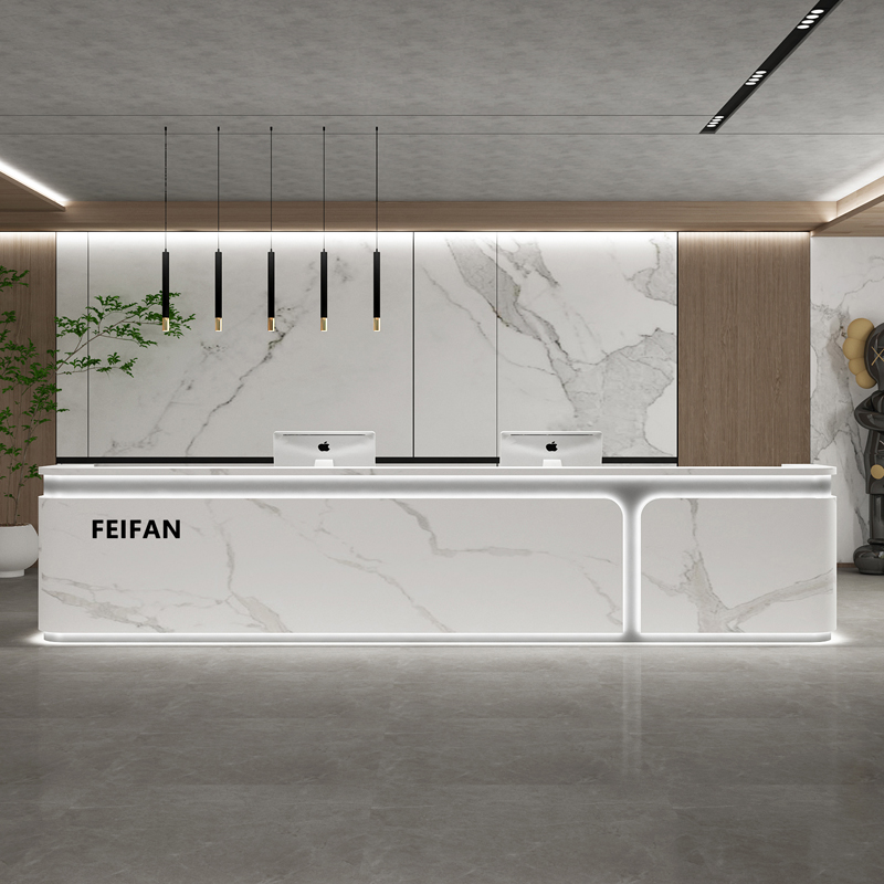 Office Furniture Services - Promotion Welcome Reception Desks Display Elegant