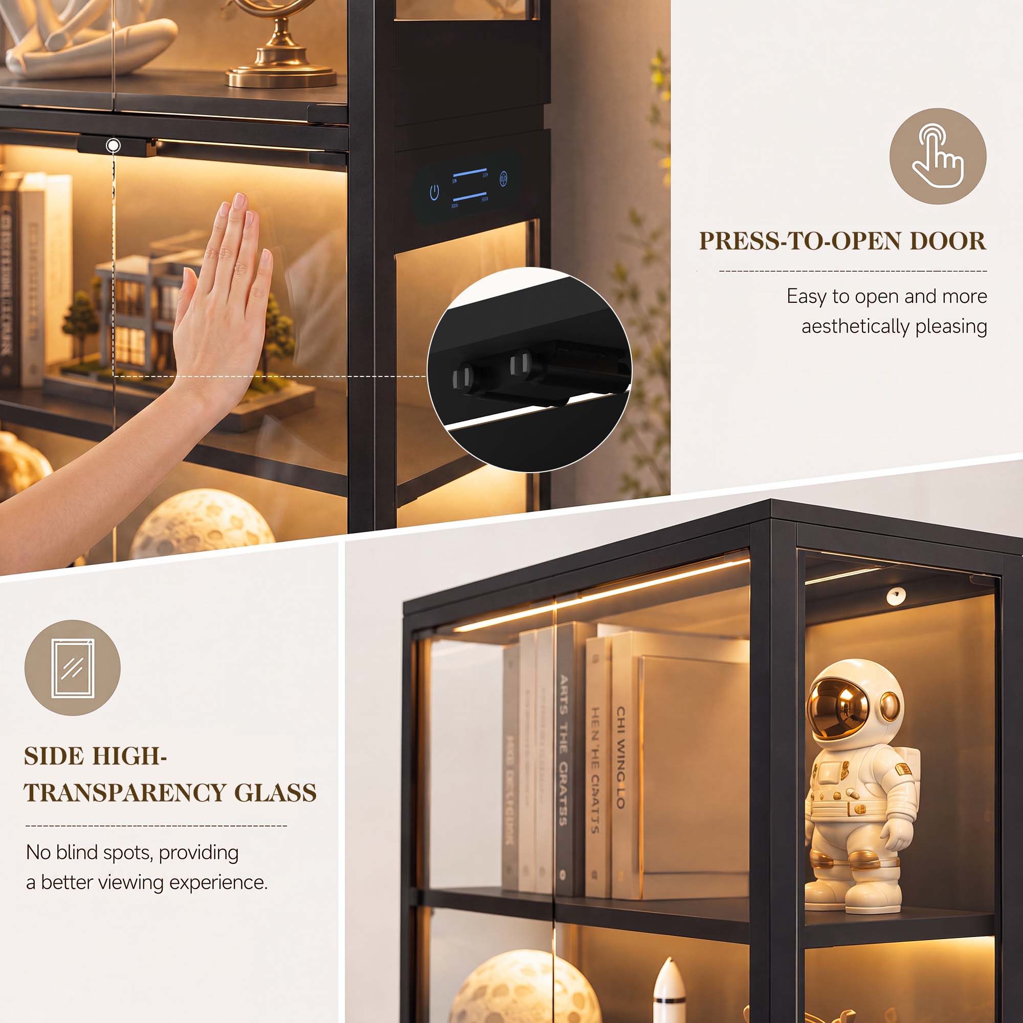 TCGBKAF 5‑Tier Display Cabinet - Office Storage Cabinet review and price