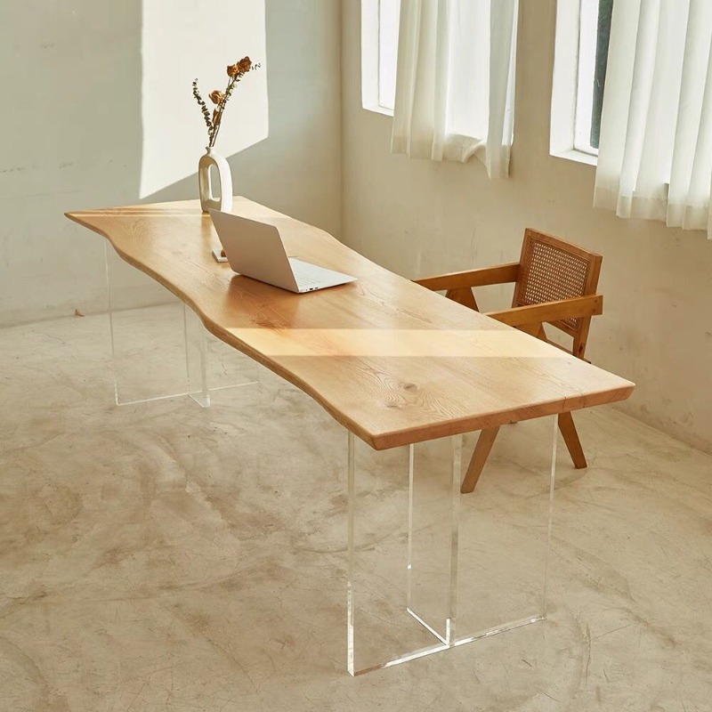 Nordic Solid Wood Acrylic Floa - Office Furniture And Desks review and price