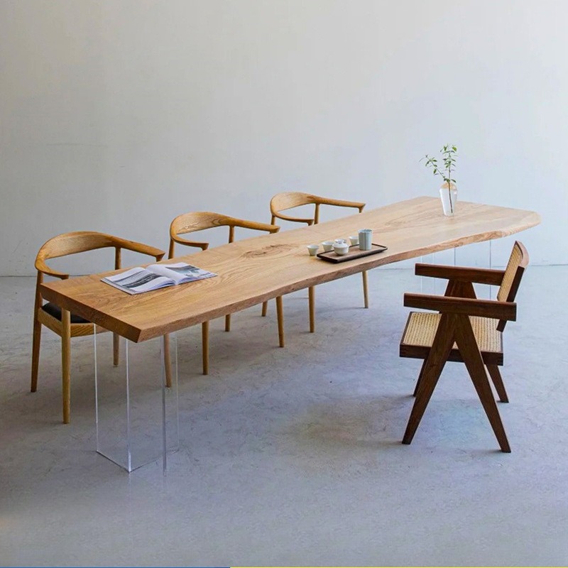 Nordic Solid Wood Acrylic Floa - Office Furniture And Desks review and price