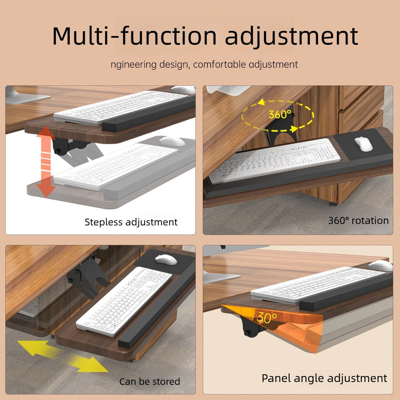 Under Desk Keyboard Tray, Adju - Keyboard Drawer Under review and price