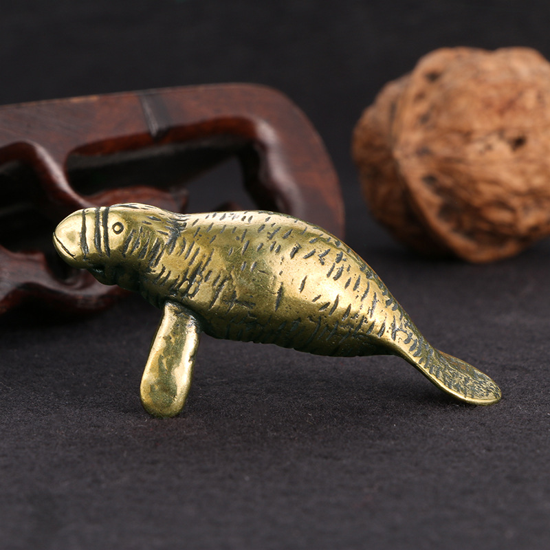 Brass Florida Manatee Decorati - Office Furniture Used review and price
