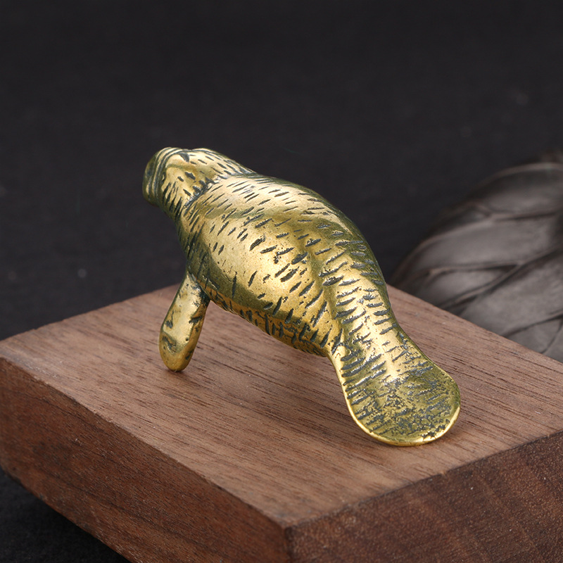 Brass Florida Manatee Decorati - Office Furniture Used review and price