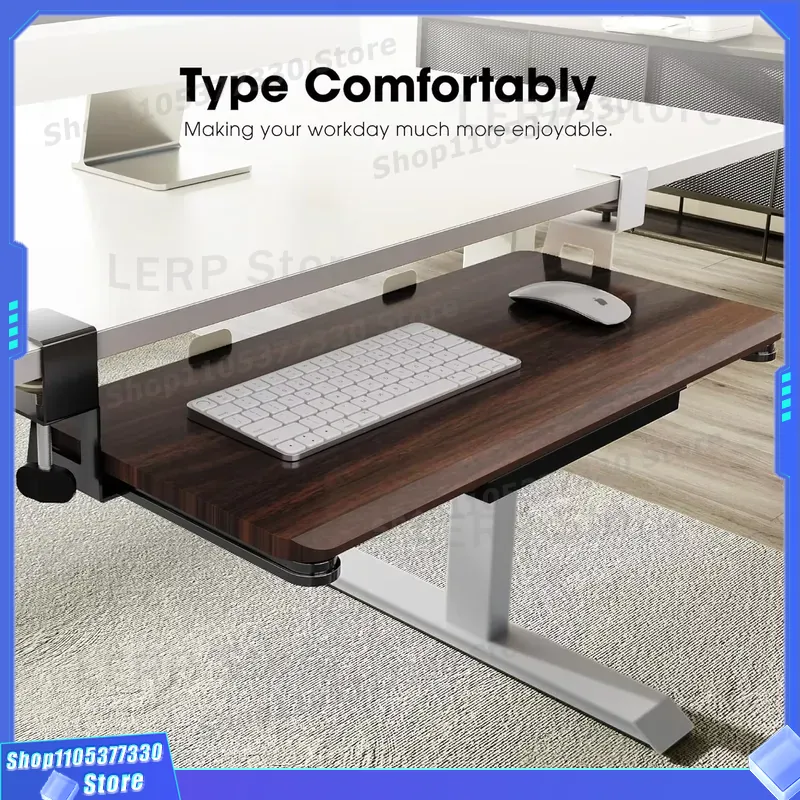 C Type Clip On Sliding Keyboar - Keyboard Drawer Under review and price