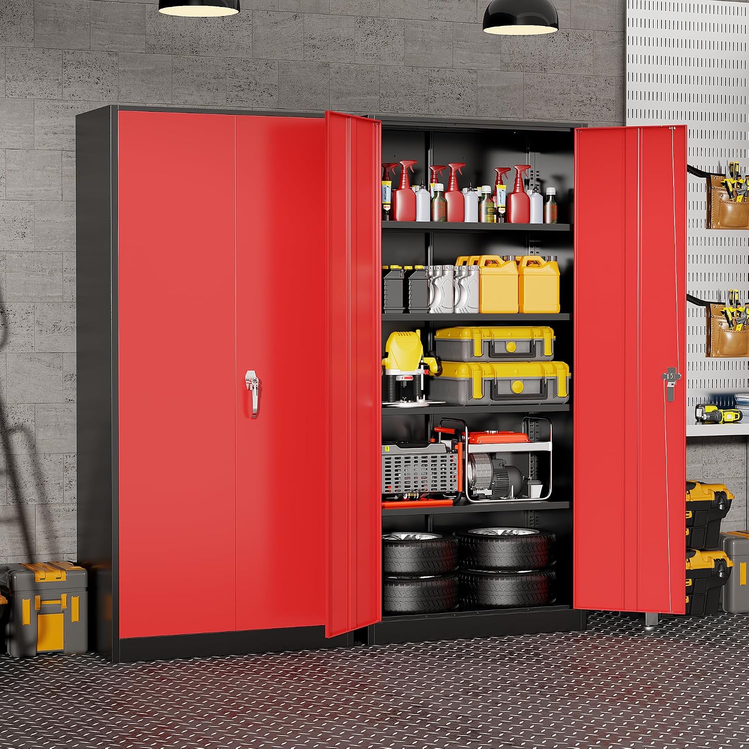 Heavy Duty Metal Garage Storag - Office Storage Cabinet review and price
