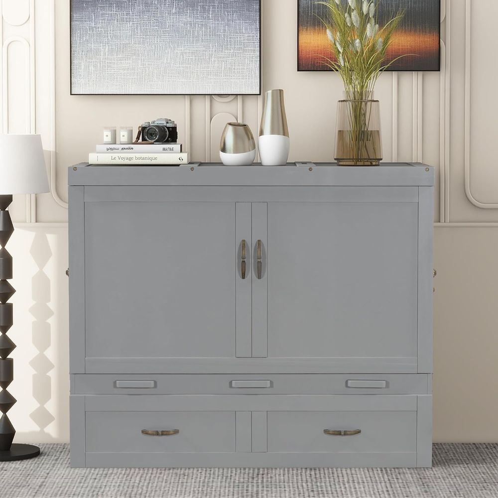 Full Size Murphy Bed Wall Bed, - Office Storage Cabinet review and price