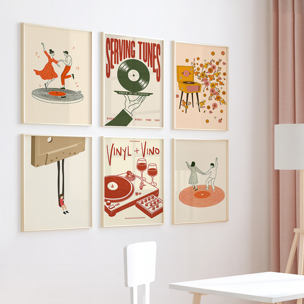 1pc Vintage Music Canvas Poste - Office Furniture Design review and price