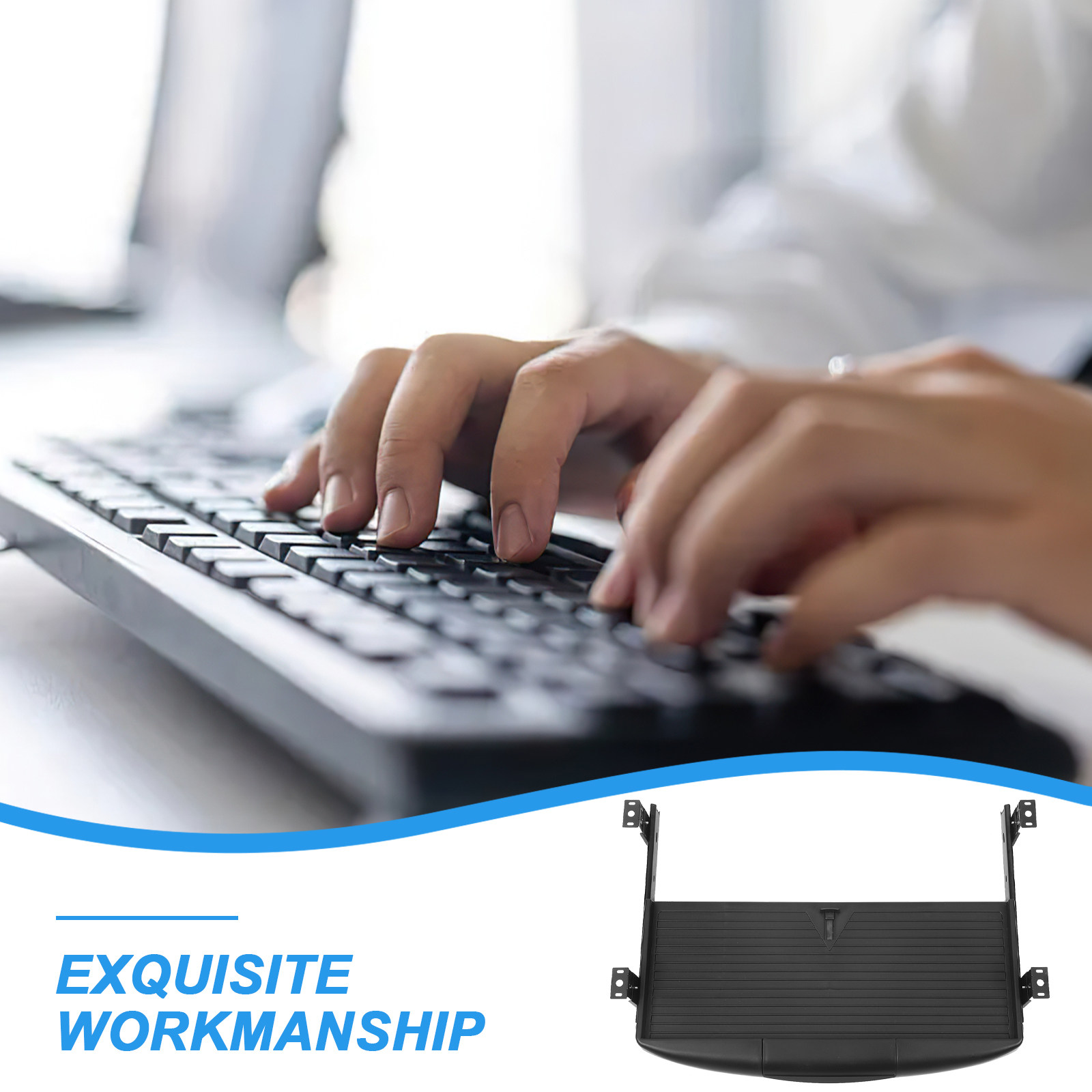 Keyboard Tray Double-Layer Und - Keyboard Drawer Under review and price