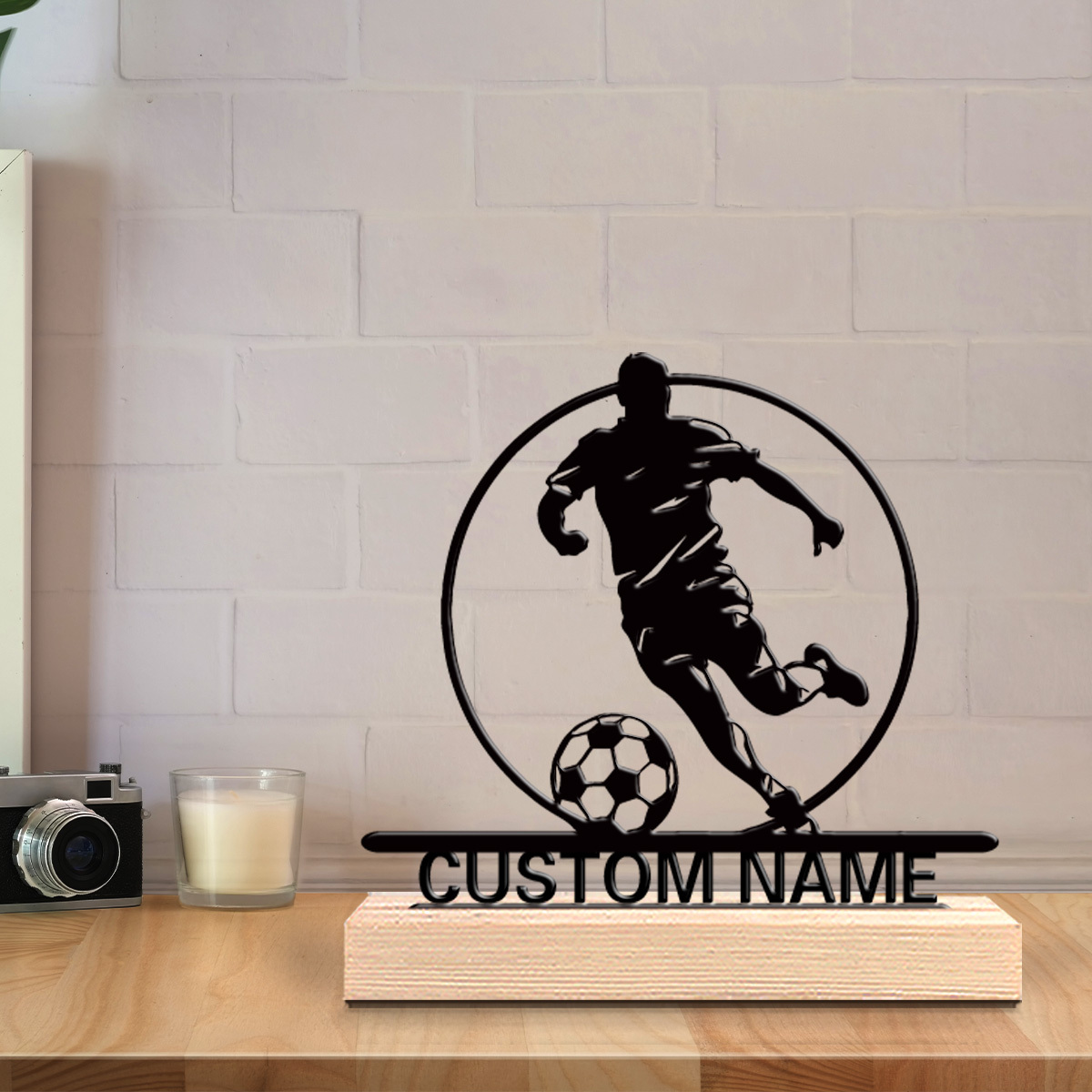 Custom Soccer Player Metal Sta - Office Furniture Used review and price