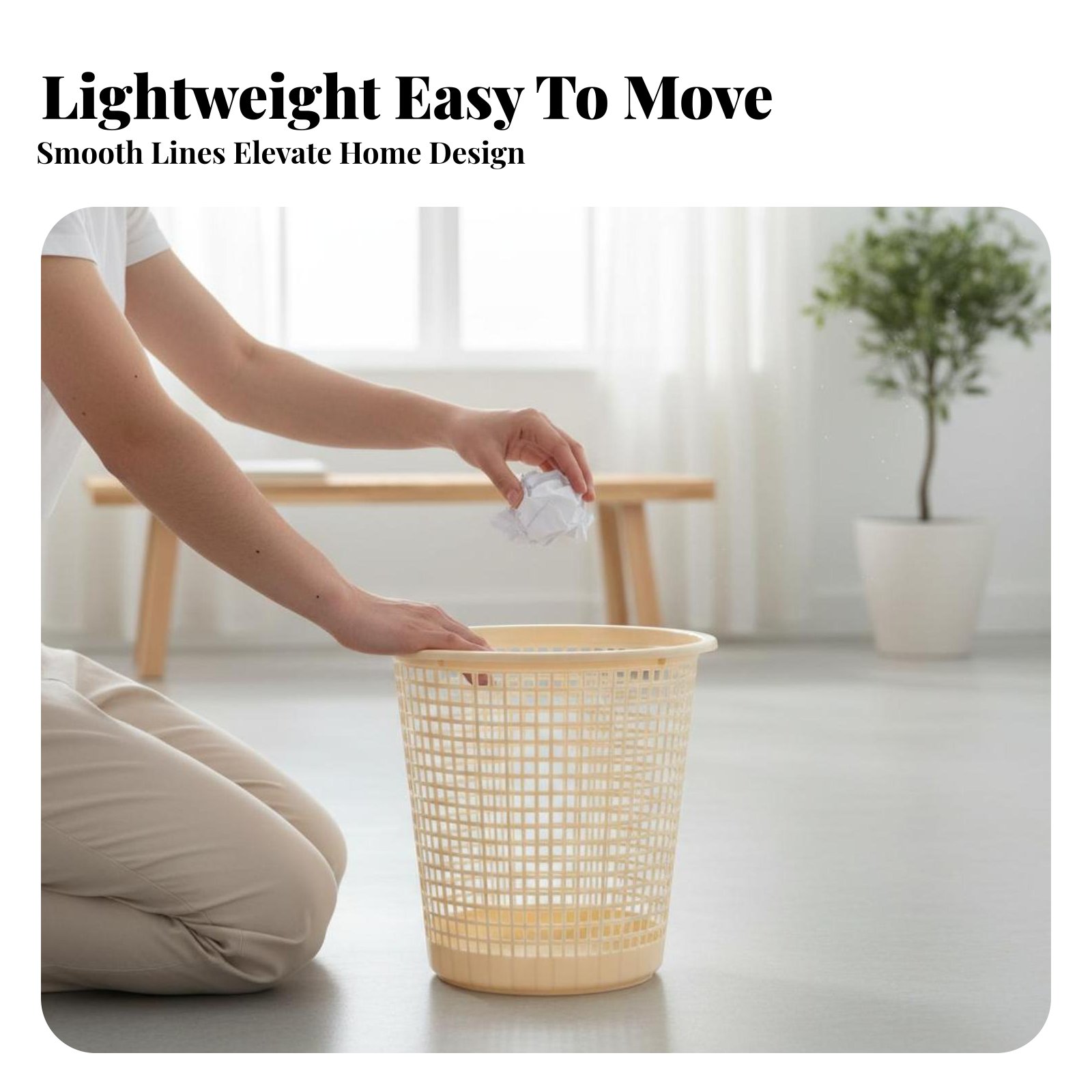 Hollow-Vented Wastebasket Unco - Paper Basket Mesh review and price