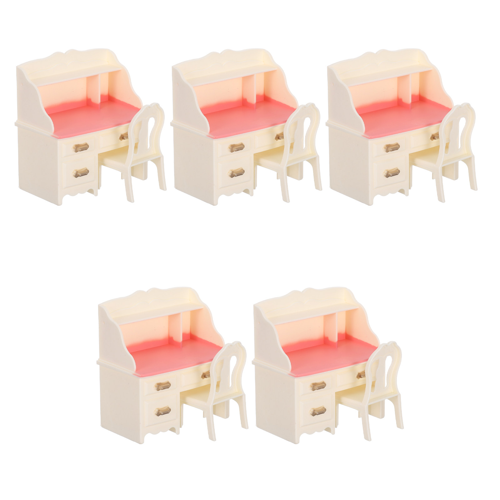 5Sets Miniature Dollhouse Furn - Office Furniture And Desks review and price