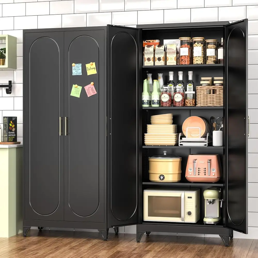 75 Tall Metal Kitchen Pantry C - Office Storage Cabinet review and price