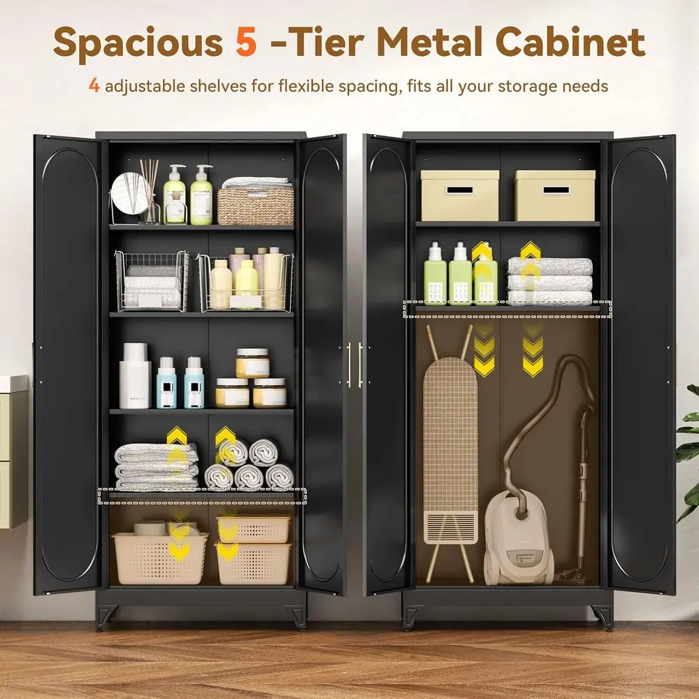 75 Tall Metal Kitchen Pantry C - Office Storage Cabinet review and price