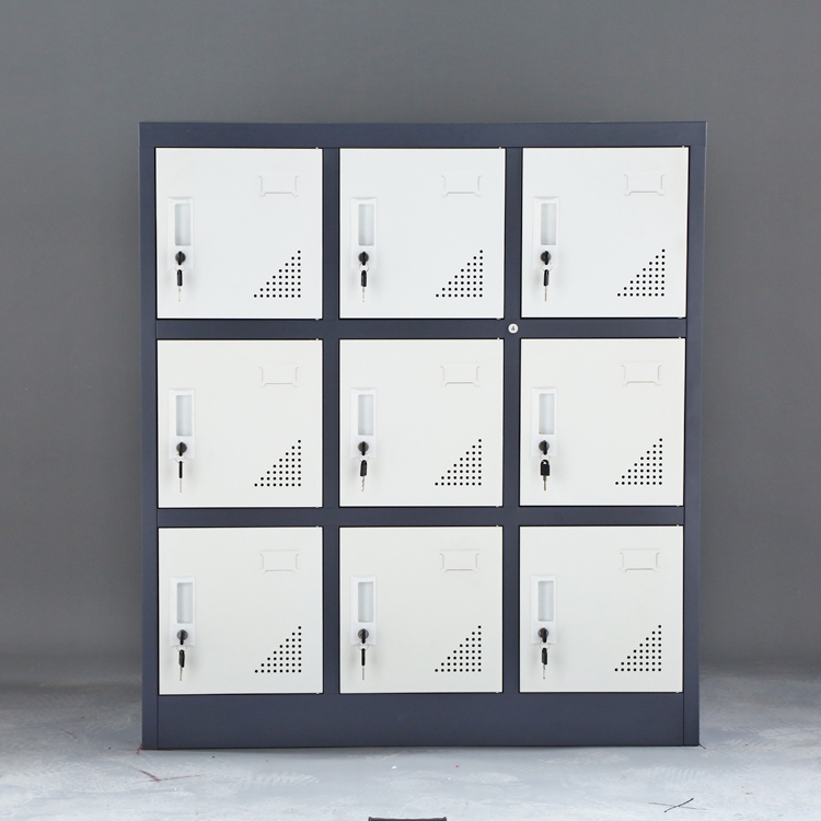 9 Door Metal Locker Storage Of - Office Storage Cabinet review and price