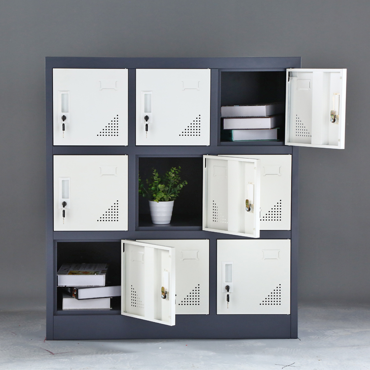 9 Door Metal Locker Storage Of - Office Storage Cabinet review and price