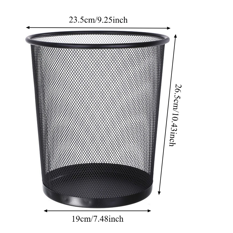 9L Large Black Metal Mesh Tras - Paper Basket Mesh review and price