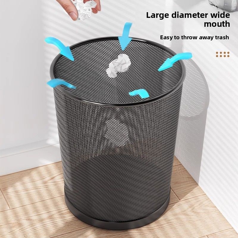 Thickened Wire Mesh Trash Can  - Paper Basket Mesh review and price
