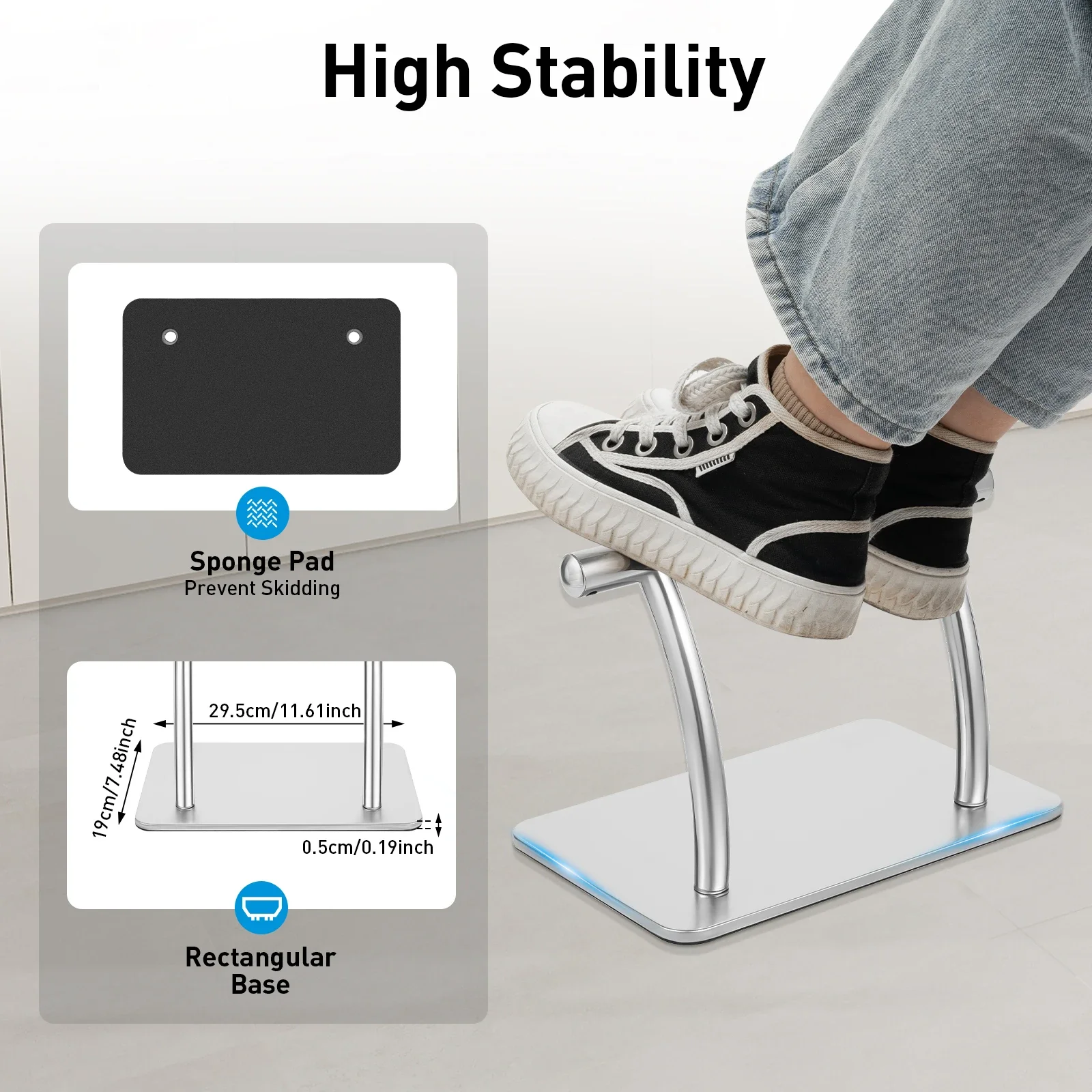 Stainless Steel Foot Rest for  - Office Furniture Commercial review and price