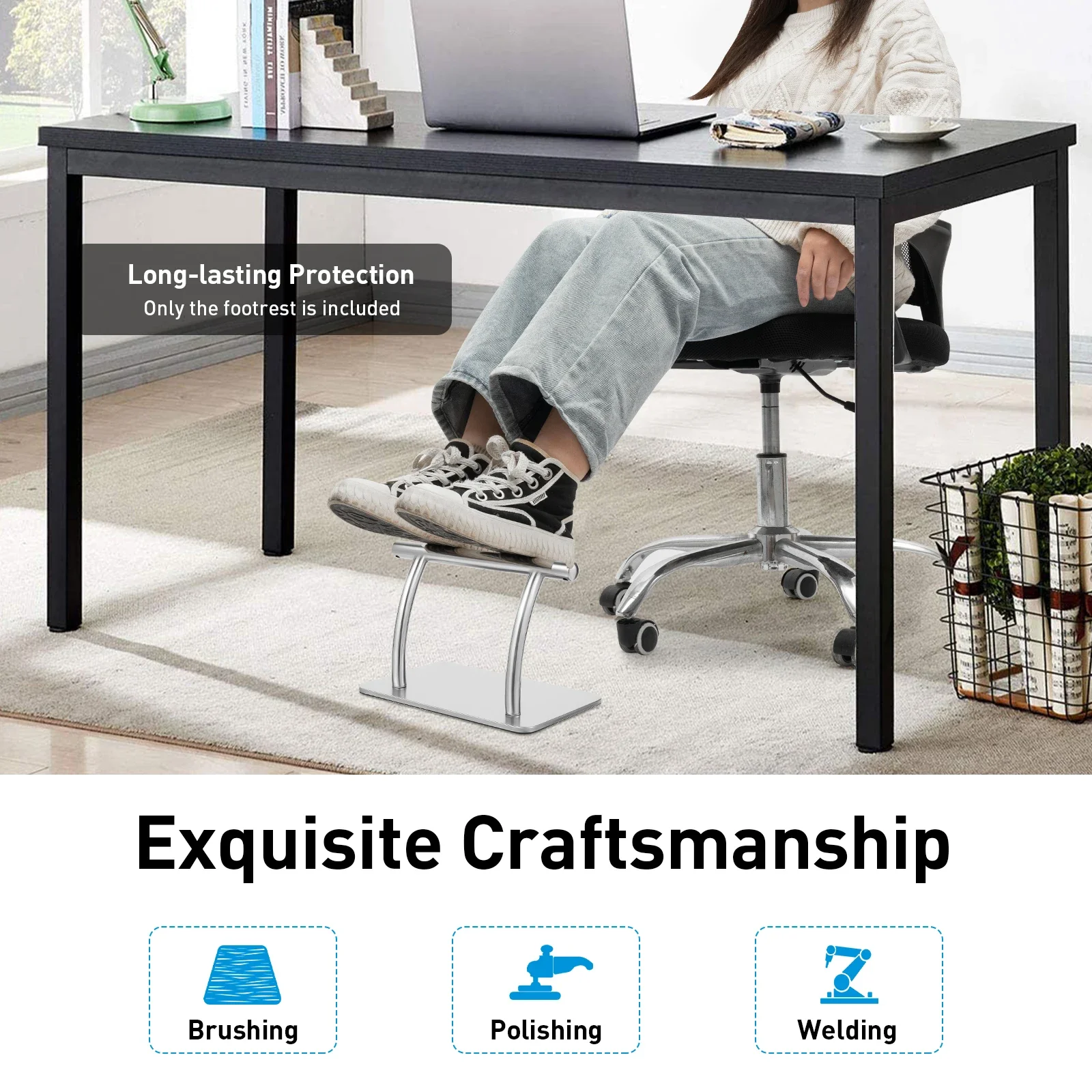 Stainless Steel Foot Rest for  - Office Furniture Commercial review and price
