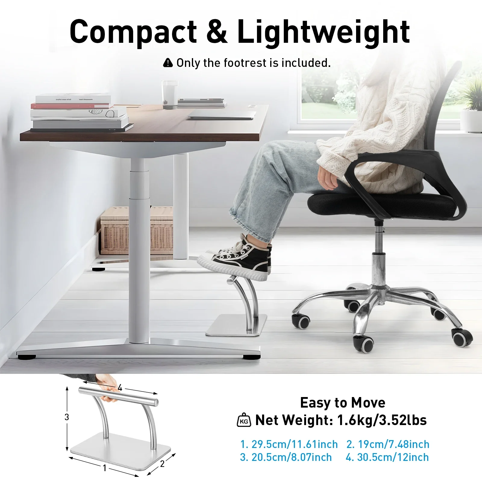 Stainless Steel Foot Rest for  - Office Furniture Commercial review and price