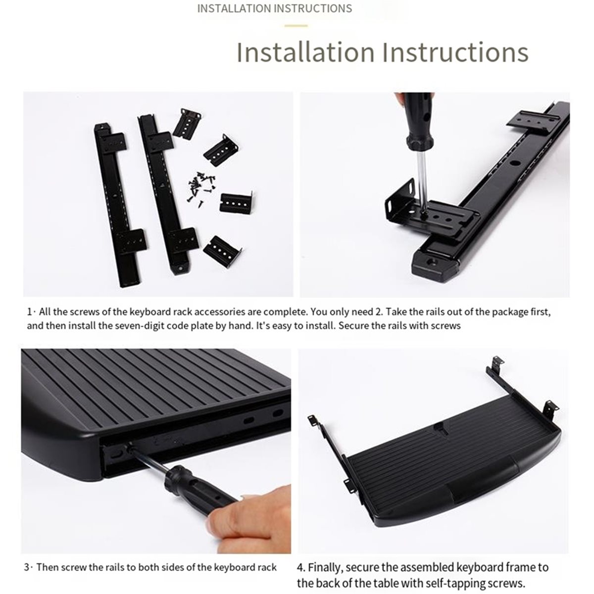 Duty Slide Rail Under Desk Key - Keyboard Drawer Under review and price